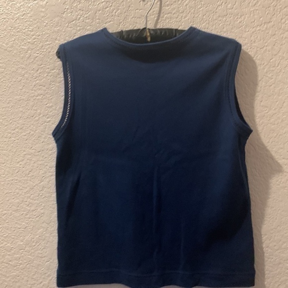 Blue tank top sweater material - Picture 6 of 8